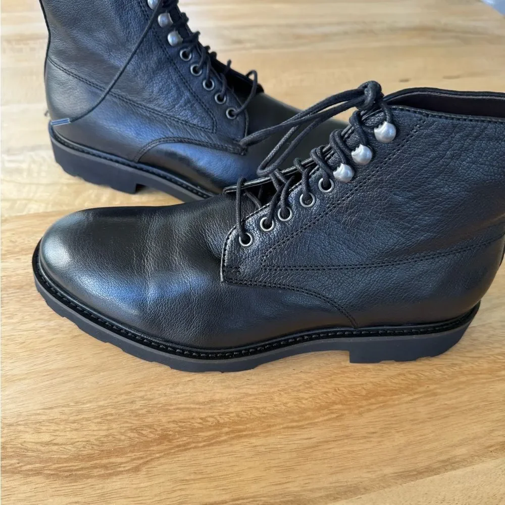 New!  Gordon Rush Austin Lace Up Chukka Boots Leather Black Size 9.5B